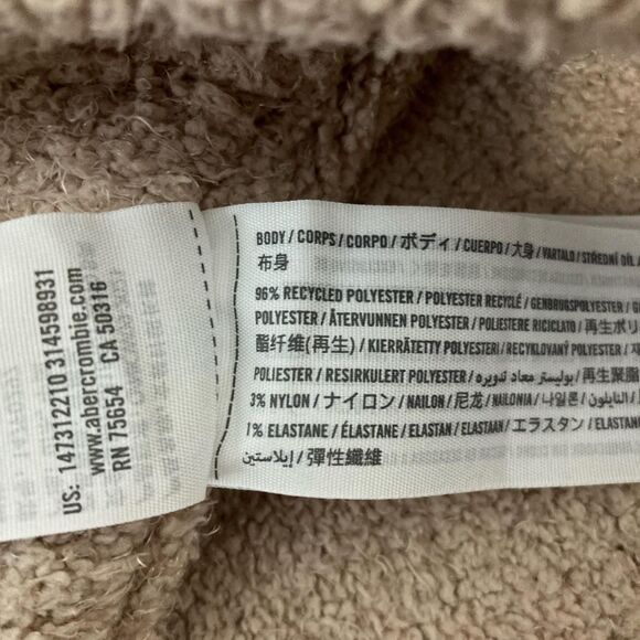 Women's Abercrombie & Fitch Soft Fuzzy Joggers Sweatpants Size Medium - Picture 7 of 8